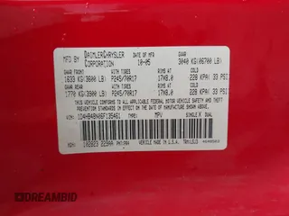 2006 Dodge Durango SLT z VIN 1D4HB48N06F135461, wystawiony jako IAAI lot #42330637 z przebiegiem 157 205 mil mil oraz . Historia ofert i sprzedaży dostępna na DreamBid. Obrazek 9.