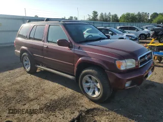 2003 Nissan Pathfinder LE with VIN JN8DR09Y83W831073, listed as a Copart auction lot 62382265 with 94,596 mi miles and Salvage title. Bid and sale history available at DreamBid. Image 4.
