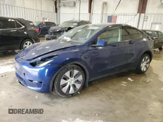 2024 Tesla Model Y Long Range z VIN 7SAYGDEE8RA270862, wystawiony jako Copart lot #58099875 z przebiegiem 24 856 mil mil oraz Nie do naprawy • Non repairable. Historia ofert i sprzedaży dostępna na DreamBid. Obrazek 1.