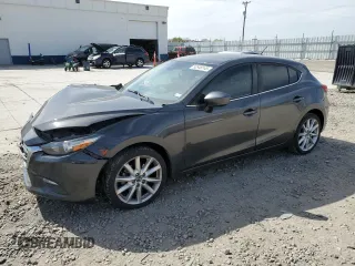 2017 Mazda 3 Touring with VIN 3MZBN1L75HM117393, listed as a Copart auction lot 52948145 with 125,034 mi miles and Salvage title. Bid and sale history available at DreamBid. Image 1.
