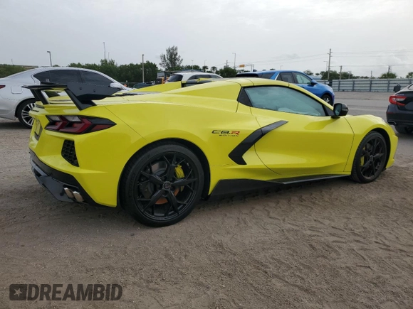 2022 Chevrolet Corvette 3LT with VIN 1G1YC3D4XN5100893, listed as a Copart auction lot 61994414 with 0 mi miles and Salvage Title. Bid and sale history available at carsss.com. Image 3.
