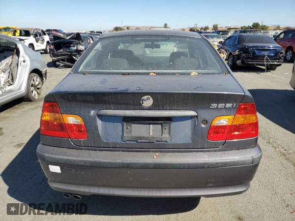2002 BMW 3 Series 325i with VIN WBAEV33452KL75149, listed as a Copart auction lot 73056554 with 176,046 mi miles and Clean Title. Bid and sale history available at carsss.com. Image 6.