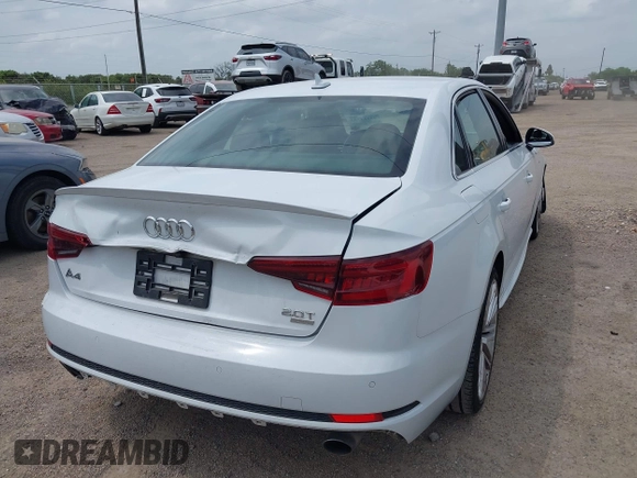 2018 Audi A4 Premium Plus z VIN WAULMAF47JA100901, wystawiony jako IAAI lot #42114793 z przebiegiem 101 899 mil mil oraz . Historia ofert i sprzedaży dostępna na DreamBid. Obrazek 4.