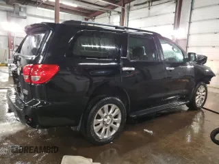 2008 Toyota Sequoia Platinum with VIN 5TDBY67A38S012588, listed as a Copart auction lot 89271415 with 228,639 mi miles and Salvage Title. Bid and sale history available at carsss.com. Image 3.