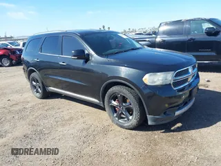 2013 Dodge Durango Crew with VIN 1C4RDHDG6DC508785, listed as a IAAI auction lot 41820911 with 186,359 mi miles. Bid and sale history available at carsss.com. Image 1.