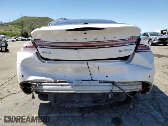 2017 Lincoln MKZ Reserve with VIN 3LN6L5FC1HR612909, listed as a Copart auction lot 50379995 with 109,242 mi miles and Salvage title. Bid and sale history available at DreamBid. Image 6.