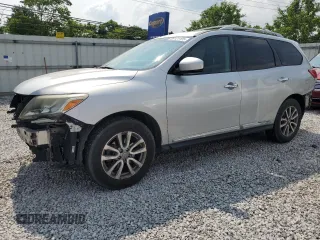 2014 Nissan Pathfinder Platinum z VIN 5N1AR2MN2EC636142, wystawiony jako Copart lot #59121195 z przebiegiem 177 219 mil mil oraz Szkoda całkowita • Salvage title. Historia ofert i sprzedaży dostępna na DreamBid. Obrazek 1.