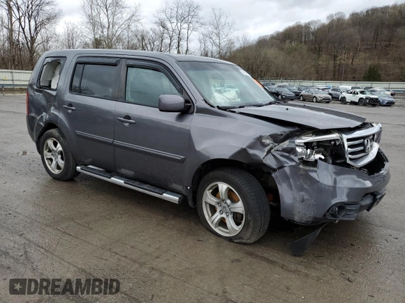 2015 Honda Pilot EX-L with VIN 5FNYF4H59FB014286, listed as a Copart auction lot 51365685 with 183,746 mi miles and Salvage Title. Bid and sale history available at carsss.com. Image 4.