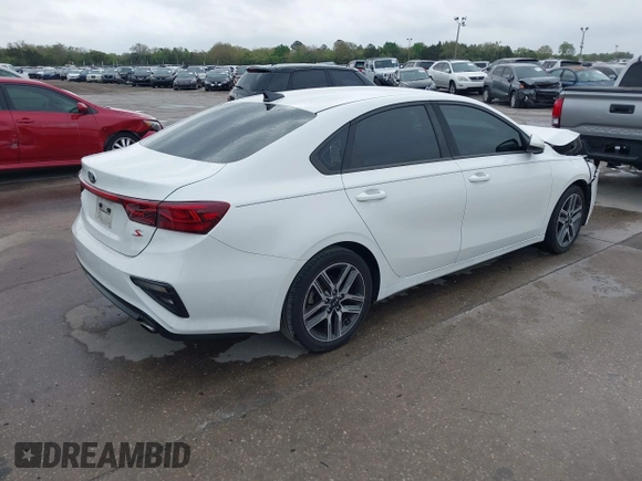 2019 Kia Forte S with VIN 3KPF34ADXKE016954, listed as a IAAI auction lot 41723482 with 192,693 mi miles. Bid and sale history available at carsss.com. Image 4.