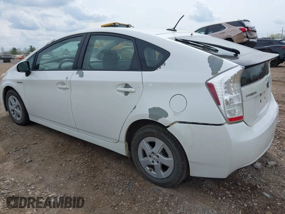 2010 Toyota Prius II with VIN JTDKN3DU9A0194201, listed as a IAAI auction lot 42134987 with 264,115 mi miles. Bid and sale history available at carsss.com. Image 3.