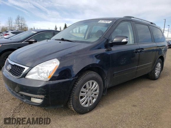 2014 Kia Sedona LX with VIN KNDMG4C78E6541119, listed as a Copart auction lot 55793245 with 143,324 mi miles and Clean Title. Bid and sale history available at carsss.com. Image 1.