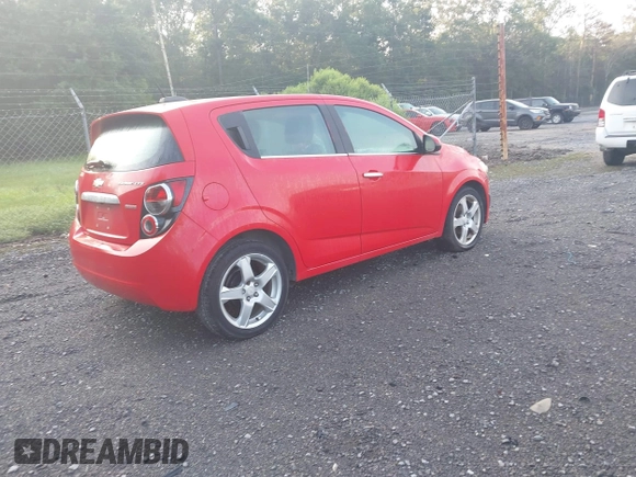 2015 Chevrolet Sonic LTZ with VIN 1G1JE6SB7F4102493, listed as a IAAI auction lot 42809511 with 110,689 mi miles and . Bid and sale history available at DreamBid. Image 4.