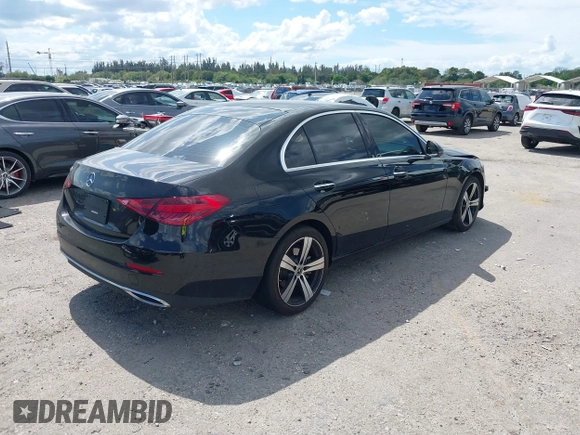 2024 Mercedes-Benz C 300 with VIN W1KAF4GB5RR157376, listed as a IAAI auction lot 41690417 with 19,223 mi miles and . Bid and sale history available at DreamBid. Image 4.