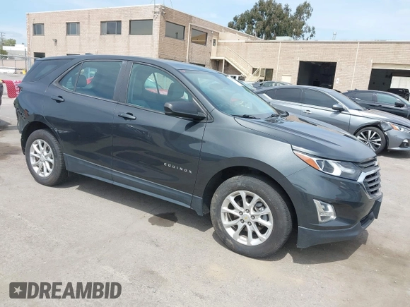 2020 Chevrolet Equinox LS with VIN 2GNAXHEV6L6273594, listed as a IAAI auction lot 42047135 with 56,028 mi miles and . Bid and sale history available at DreamBid. Image 1.