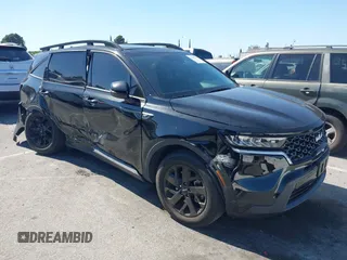 2023 Kia Sorento X-Line S with VIN 5XYRLDLC6PG207847, listed as a IAAI auction lot 42218134 with 23,355 mi miles and . Bid and sale history available at DreamBid. Image 1.