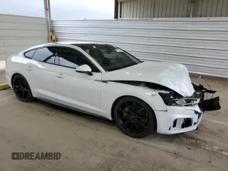 2018 Audi A5 Sportback Premium Plus with VIN WAUENCF57JA010688, listed as a Copart auction lot 49540794 with 66,981 mi miles. Bid and sale history available at carsss.com. Image 4.