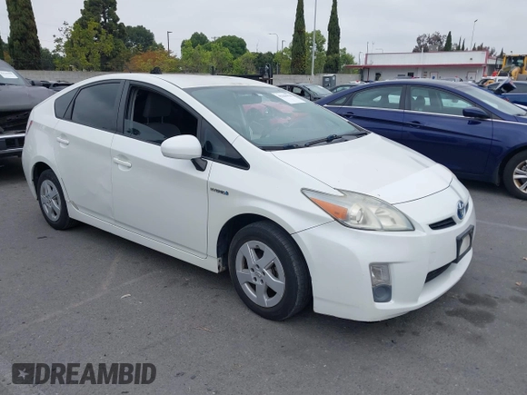 2010 Toyota Prius Four with VIN JTDKN3DUXA1291725, listed as a IAAI auction lot 42161926 with 180,755 mi miles and . Bid and sale history available at DreamBid. Image 1.