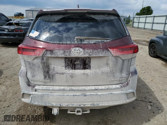 2017 Toyota Highlander Limited with VIN 5TDDZRFH0HS405454, listed as a Copart auction lot 58014445 with 107,647 mi miles and Clean title. Bid and sale history available at DreamBid. Image 6.