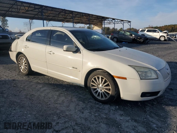 2008 Mercury Milan with VIN 3MEHM07Z38R644338, listed as a Copart auction lot 82257564 with 197,443 mi miles and Salvage Title. Bid and sale history available at carsss.com. Image 4.