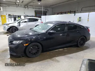2018 Honda Civic Si with VIN 2HGFC1E52JH710267, listed as a Copart auction lot 75516834 with 65,831 mi miles and Salvage Title. Bid and sale history available at DreamBid. Image 1.