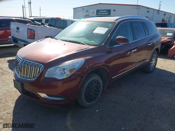 2015 Buick Enclave Leather with VIN 5GAKRBKDXFJ336124, listed as a IAAI auction lot 41833851 with 133,171 mi miles. Bid and sale history available at carsss.com. Image 18.