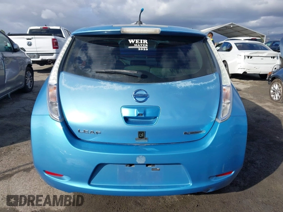 2011 Nissan LEAF SL-e with VIN JN1AZ0CPXBT007951, listed as a IAAI auction lot 41529439 with 123,737 mi miles. Bid and sale history available at carsss.com. Image 16.