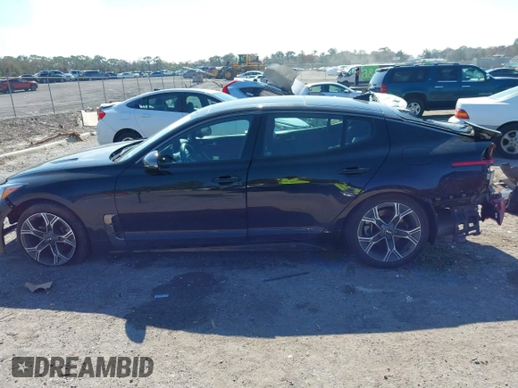 2020 Kia Stinger GT-Line with VIN KNAE15LA9L6081454, listed as a IAAI auction lot 41453814 with 51,068 mi miles. Bid and sale history available at carsss.com. Image 14.