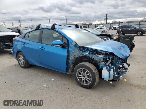 2020 Toyota Prius LE with VIN JTDL9RFU4L3020885, listed as a Copart auction lot 46691465 with 75,913 mi miles and Salvage title. Bid and sale history available at DreamBid. Image 4.