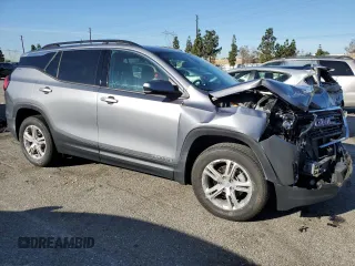 2020 GMC Terrain SLE with VIN 3GKALMEV4LL311417, listed as a Copart auction lot 49548205 with 61,609 mi miles and Salvage Title. Bid and sale history available at DreamBid. Image 4.