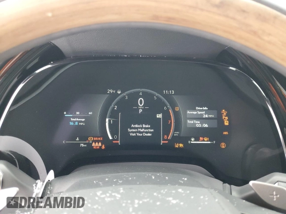 2025 Lexus RX 350 with VIN 2T2BAMCA5SC094351, listed as a Copart auction lot 44014815 with 75 mi miles and Salvage Title. Bid and sale history available at DreamBid. Image 9.