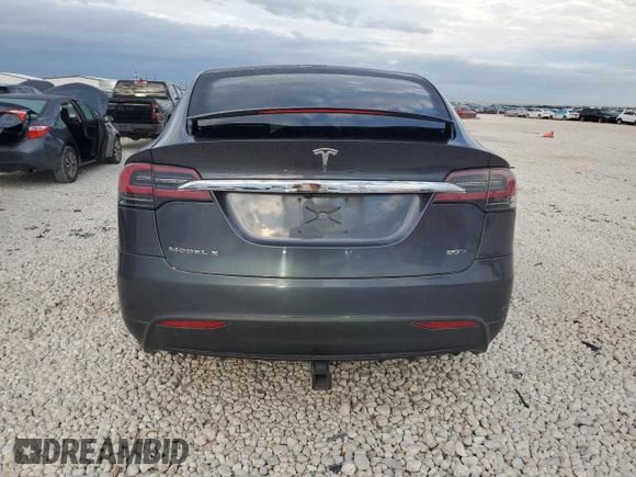 2016 Tesla Model X 70D with VIN 5YJXCAE22GF002253, listed as a Copart auction lot 50700425 with 153,258 mi miles and Salvage Title. Bid and sale history available at carsss.com. Image 6.