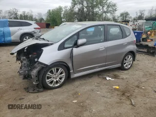 2009 Honda Fit Sport with VIN JHMGE88439S044953, listed as a Copart auction lot 53801815 with 165,754 mi miles and Clean Title. Bid and sale history available at carsss.com. Image 1.