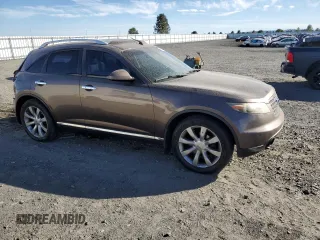 2006 Infiniti FX with VIN JNRAS08WX6X206675, listed as a Copart auction lot 72879774 with 185,758 mi miles and Salvage Title. Bid and sale history available at DreamBid. Image 4.