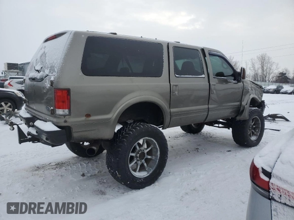 2003 Ford Excursion Limited z VIN 1FMSU43P53EB56437, wystawiony jako Copart lot #87789995 z przebiegiem 161 571 mil mil oraz Czysty tytuł • Clean title. Historia ofert i sprzedaży dostępna na DreamBid. Obrazek 3.