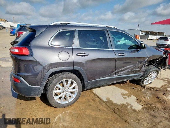 2014 Jeep Cherokee Limited with VIN 1C4PJLDS0EW238119, listed as a Copart auction lot 61607495 with 181,689 mi miles and Salvage title. Bid and sale history available at DreamBid. Image 3.