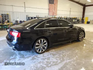 2015 Audi A6 3.0T Prestige with VIN WAUHGAFC4FN016846, listed as a Copart auction lot 46634795 with 121,347 mi miles and Clean Title. Bid and sale history available at carsss.com. Image 3.
