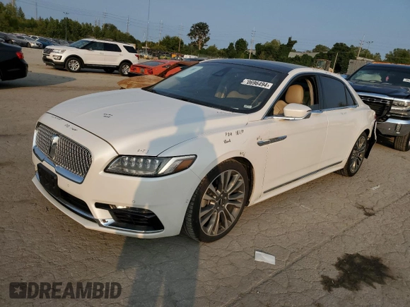 2017 Lincoln Continental Reserve with VIN 1LN6L9NC9H5612829, listed as a Copart auction lot 70696494 with 73,935 mi miles and Clean Title. Bid and sale history available at carsss.com. Image 1.