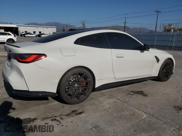 2024 BMW M4 Competition xDrive with VIN WBS43AZ09RCP15123, listed as a Copart auction lot 46450045 with 16,710 mi miles and Salvage Title. Bid and sale history available at carsss.com. Image 3.