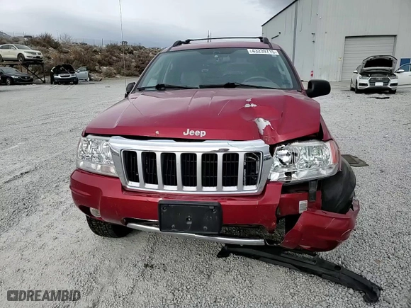 2004 Jeep Grand Cherokee Limited with VIN 1J8GW58N84C257060, listed as a Copart auction lot 43239715 with 113,541 mi miles and Salvage Title. Bid and sale history available at carsss.com. Image 12.