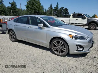 2019 Ford Fusion Titanium with VIN 3FA6P0K90KR271280, listed as a Copart auction lot 59572085 with 137,362 mi miles and Clean title. Bid and sale history available at DreamBid. Image 4.