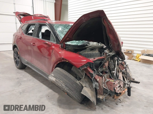 2019 Chevrolet Blazer RS with VIN 3GNKBJRS0KS585100, listed as a IAAI auction lot 41323943 with Not provided miles and . Bid and sale history available at DreamBid. Image 1.