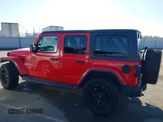2020 Jeep Wrangler Unlimited Sahara with VIN 1C4HJXEN2LW195663, listed as a IAAI auction lot 41355828 with 81,742 mi miles. Bid and sale history available at carsss.com. Image 14.