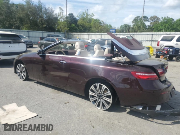 2018 Mercedes-Benz E 400 with VIN WDD1K6GB5JF023528, listed as a Copart auction lot 51788255 with 60,605 mi miles and Salvage title. Bid and sale history available at DreamBid. Image 2.