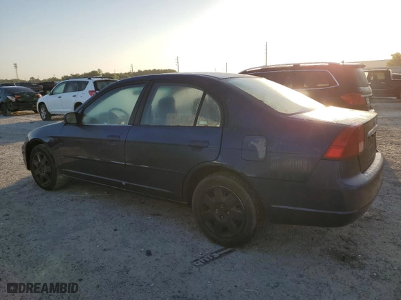 2002 Honda Civic EX with VIN 2HGES26772H523158, listed as a Copart auction lot 53715335 with 180,917 mi miles and Clean Title. Bid and sale history available at carsss.com. Image 2.