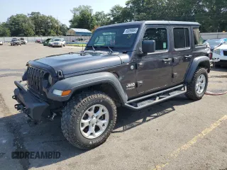 2021 Jeep Wrangler Unlimited Willys with VIN 1C4HJXDM3MW584158, listed as a Copart auction lot 65599984 with 58,365 mi miles and Salvage Title. Bid and sale history available at DreamBid. Image 1.