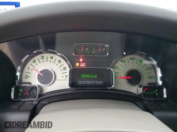 2012 Ford Expedition Limited with VIN 1FMJU1K56CEF45260, listed as a Copart auction lot 54232755 with 157,294 mi miles and Salvage title. Bid and sale history available at DreamBid. Image 9.