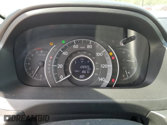 2013 Honda CR-V EX-L with VIN 2HKRM4H77DH631843, listed as a Copart auction lot 54602955 with 128,925 mi miles and Clean Title. Bid and sale history available at carsss.com. Image 9.