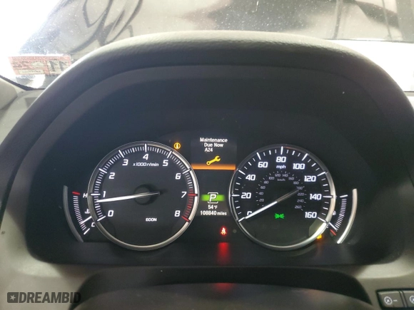 2017 Acura TLX V6 w/Technology Pkg with VIN 19UUB2F56HA001588, listed as a Copart auction lot 43262335 with 108,840 mi miles and Salvage Title. Bid and sale history available at carsss.com. Image 9.