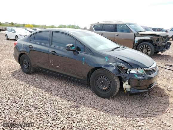 2012 Honda Civic Sdn LX with VIN 19XFB2F53CE365514, listed as a Copart auction lot 50949545 with 93,781 mi miles and Salvage Title. Bid and sale history available at carsss.com. Image 4.