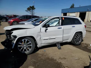 2017 Jeep Grand Cherokee Overland with VIN 1C4RJFCT3HC822900, listed as a Copart auction lot 48965335 with 0 mi miles and Clean Title. Bid and sale history available at carsss.com. Image 1.